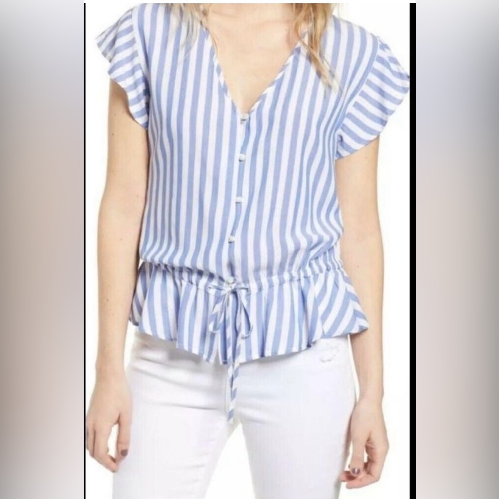 Rails Breton Monaco Stripe Top Size Small - image 2